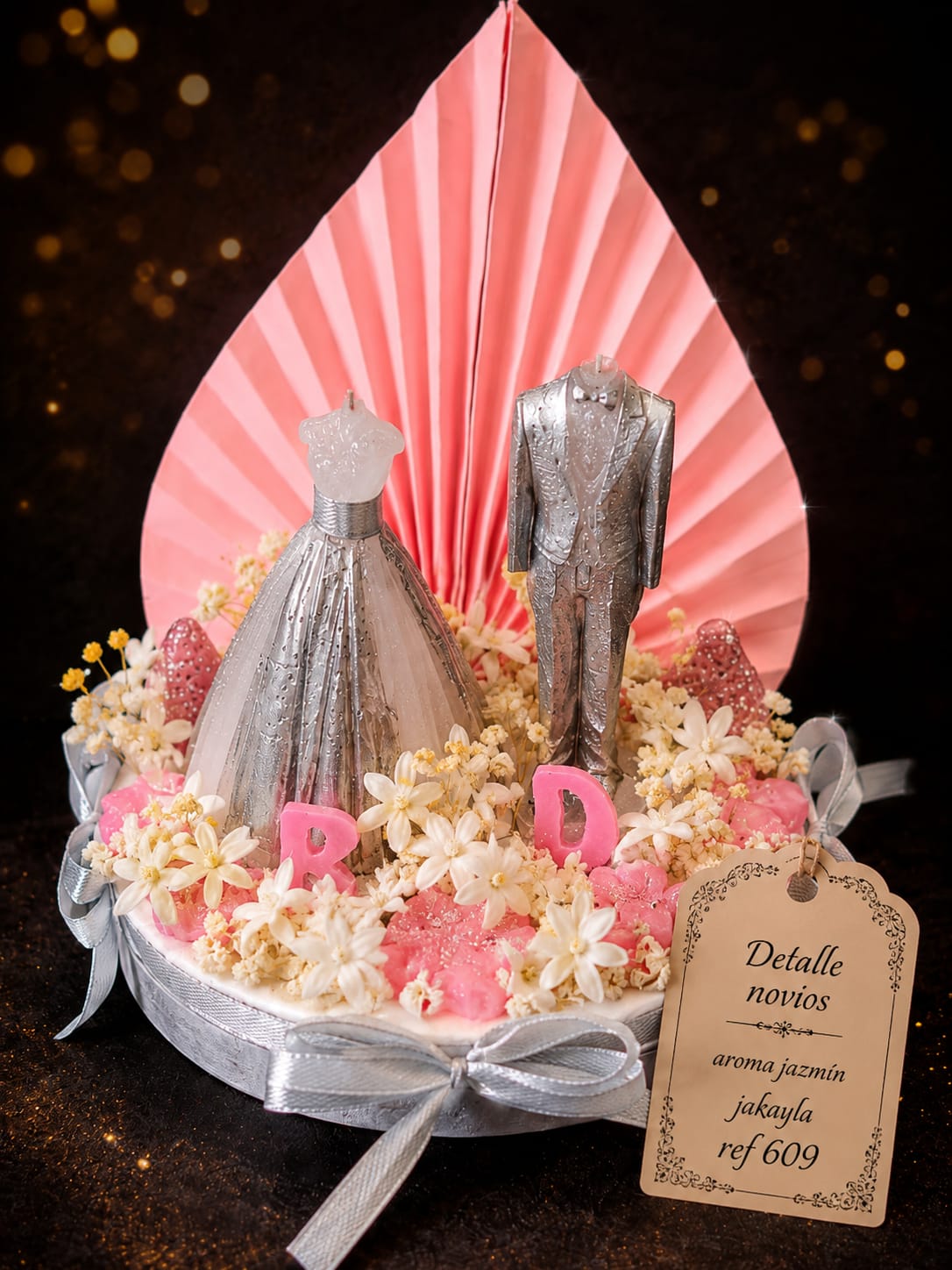 Detalle de novios, aroma jazmín