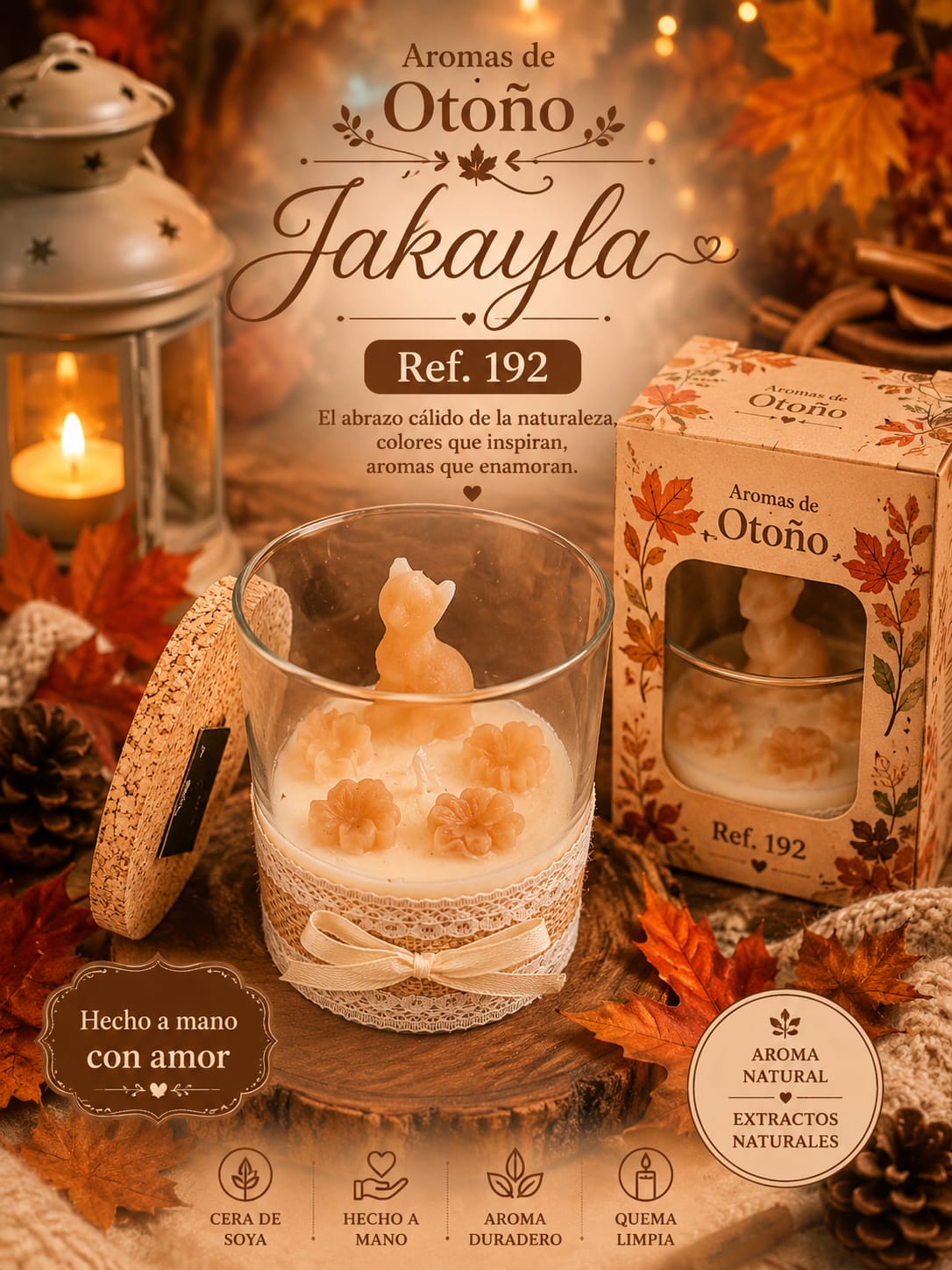 Vela en vaso, aromas de otoño