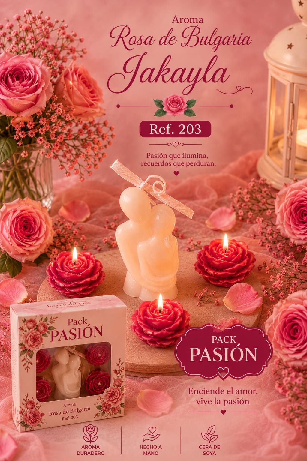 Pack Pasión, aroma rosa de Bulgaria