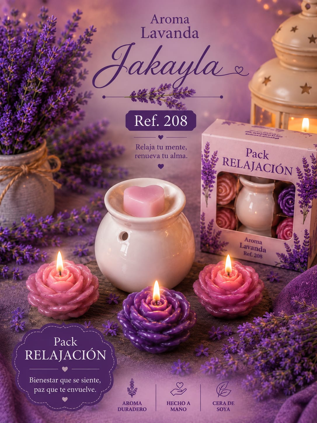 Pack Relajación, aroma lavanda